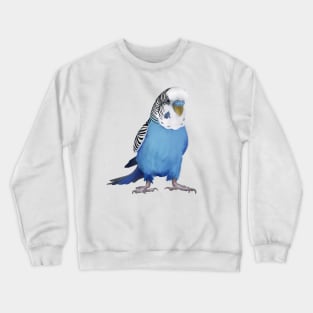 Australian Budgie/Blue/Parakeet/Budgerigar/Bird Crewneck Sweatshirt